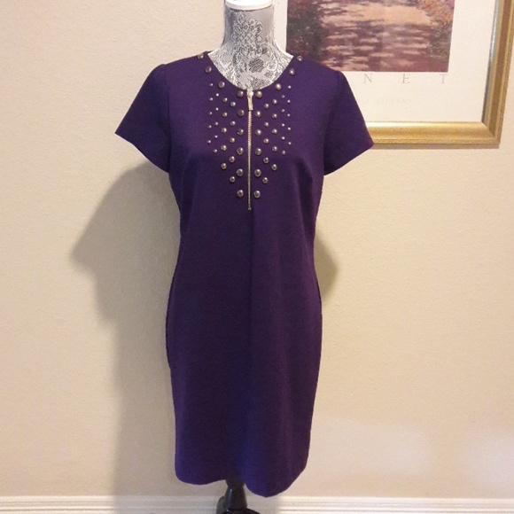 michael kors purple dress